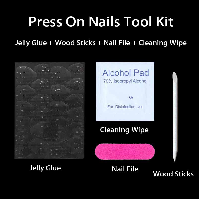 Nail Art Quotes - 1 Set Nail Adhesive Tabs Jelly