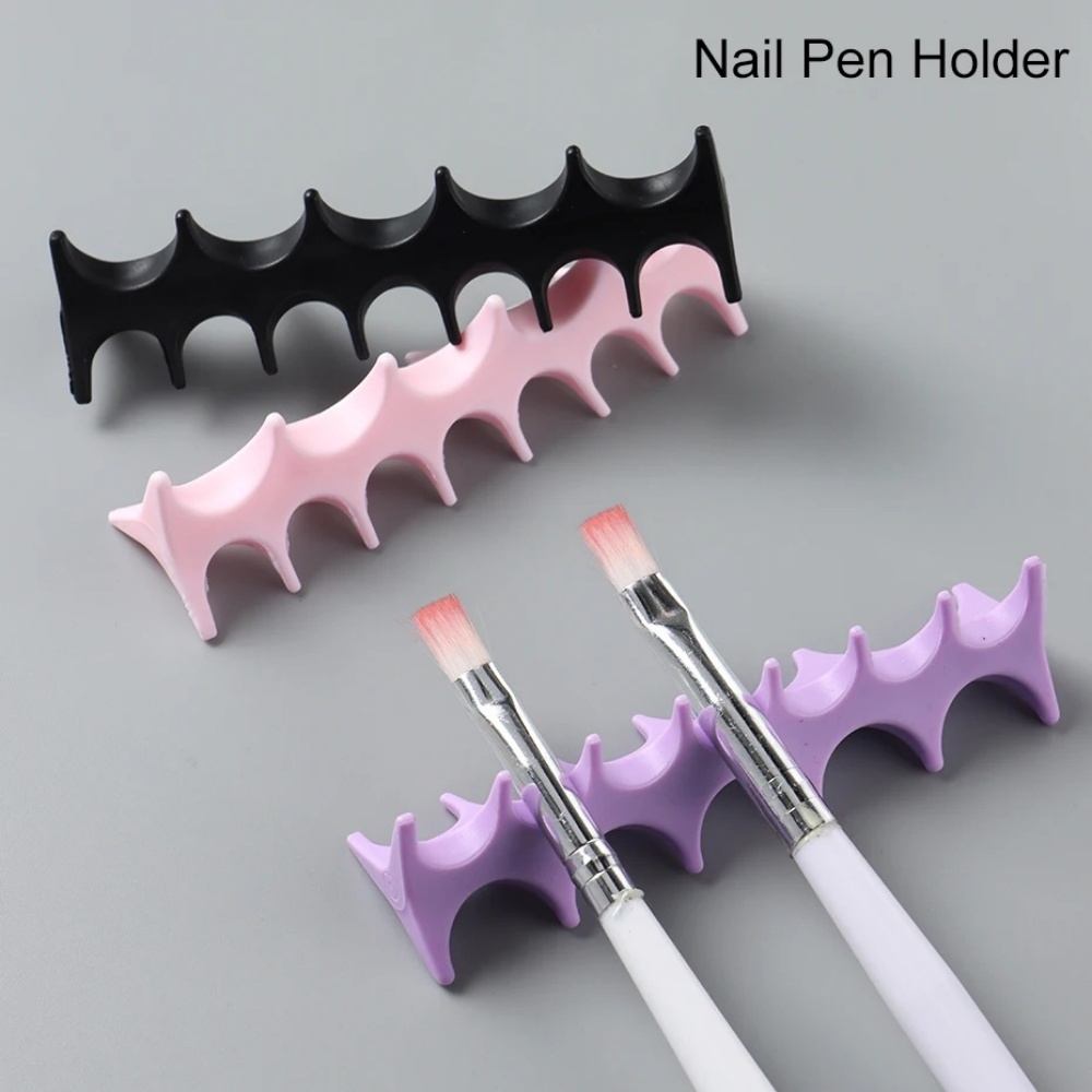 Silicone Nail Art Pen Holder U - огляд і ціна Nail Fan Brush