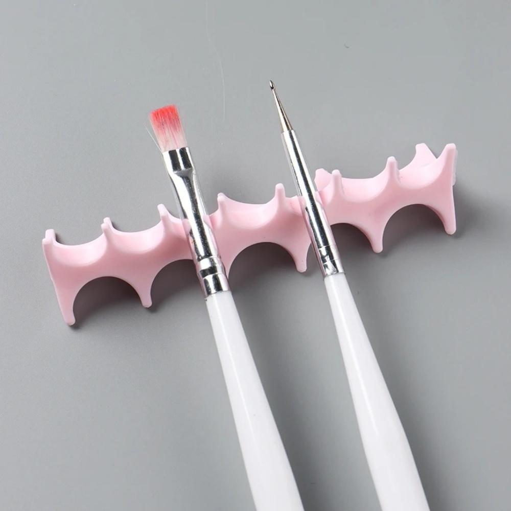Silicone Nail Art Pen Holder U - огляд і ціна Nail Fan Brush