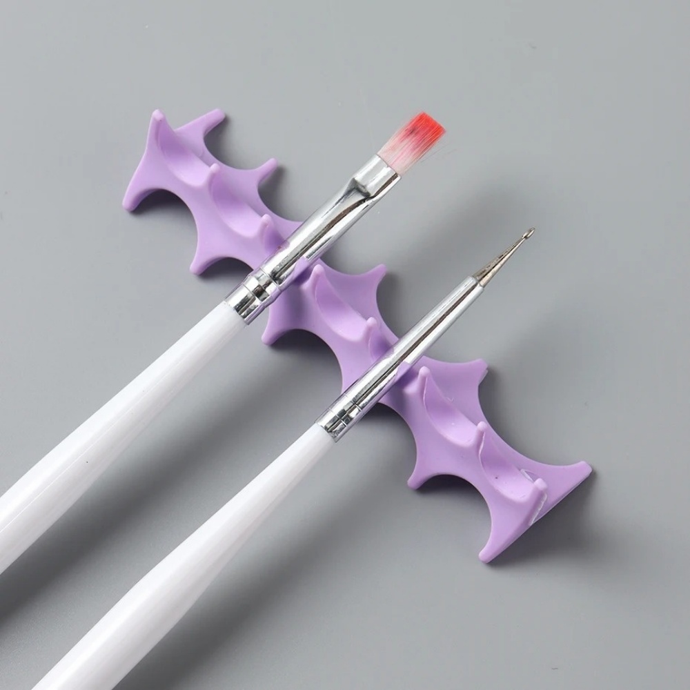Silicone Nail Art Pen Holder U - огляд і ціна Nail Fan Brush