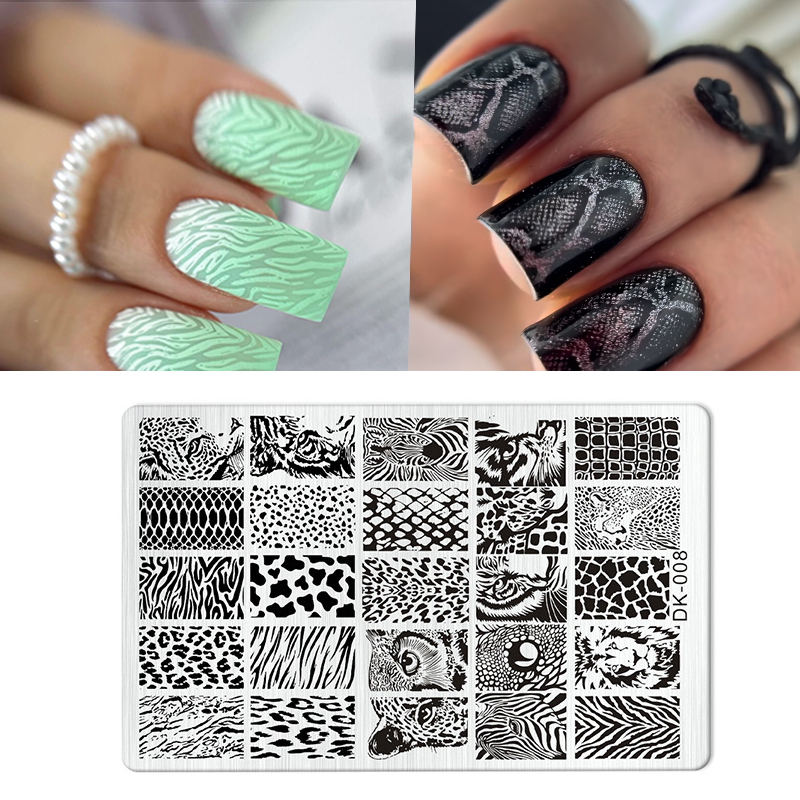 Animal Image Snake Leopard Nai - огляд і ціна Nail Art Zebra Design