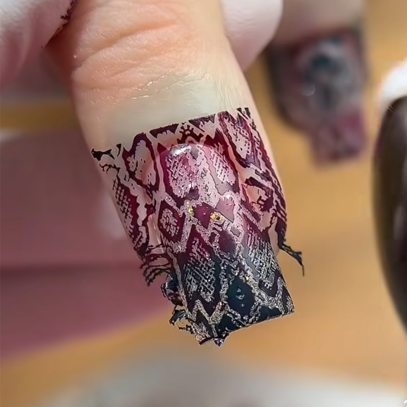 Animal Image Snake Leopard Nai - огляд і ціна Nail Art Zebra Design