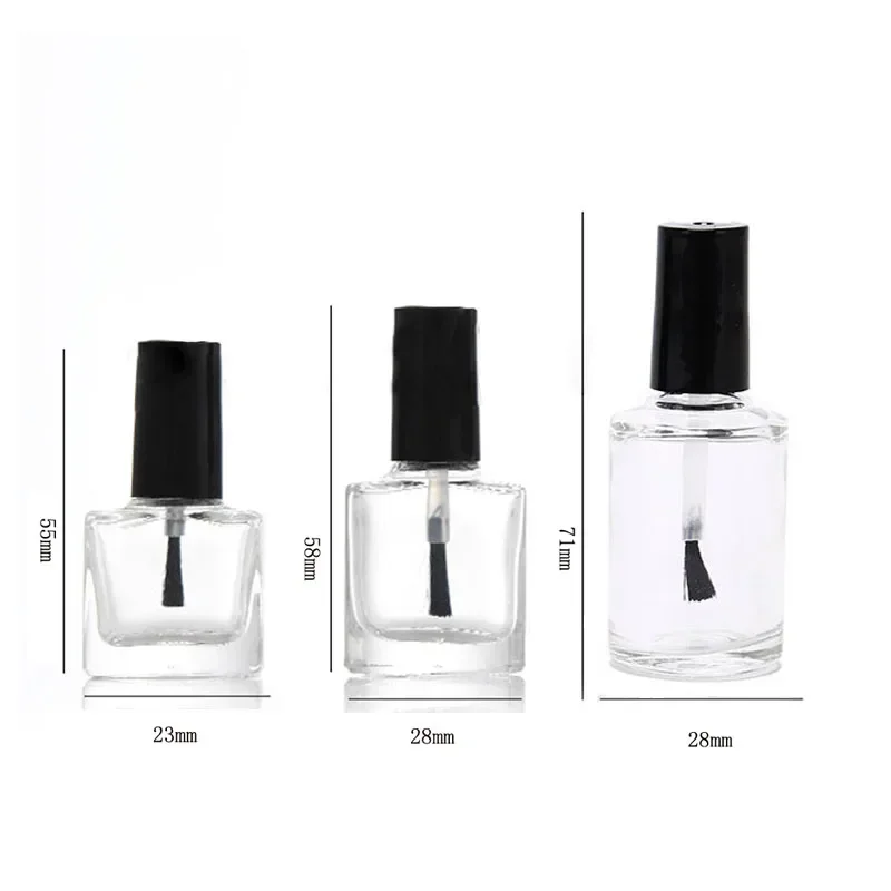 5Pcs 5ml/10ml/15ml Empty Mini  - огляд і ціна Nail Fan Brush