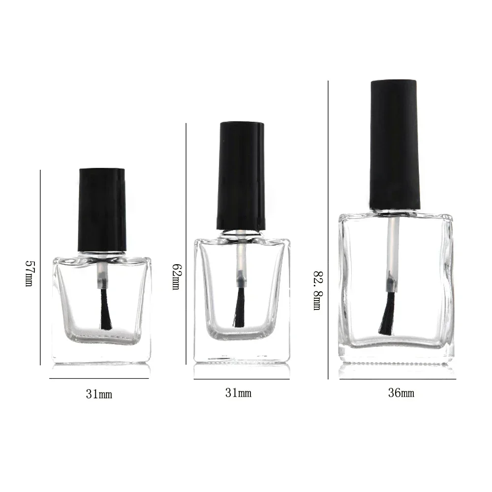 5Pcs 5ml/10ml/15ml Empty Mini  - огляд і ціна Nail Fan Brush