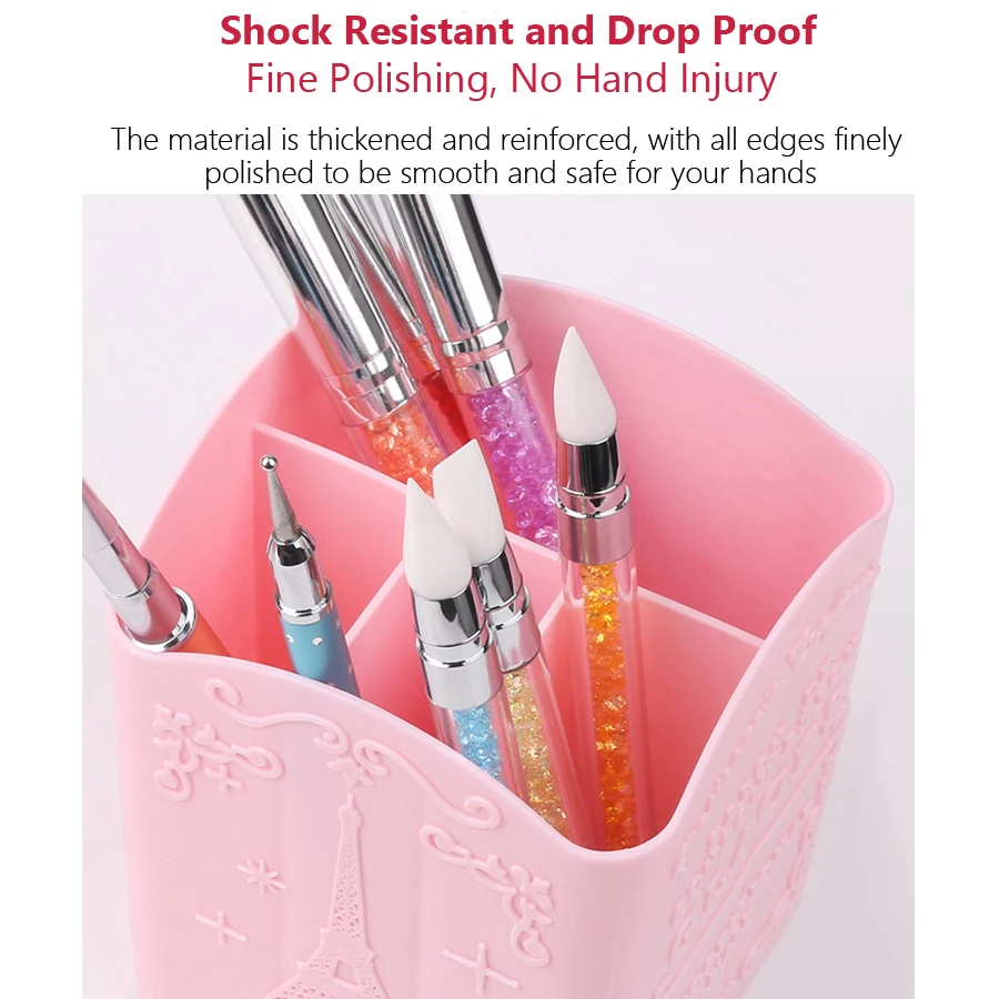 4-Compartment Nail Art Brush H - огляд і ціна Nail Fan Brush