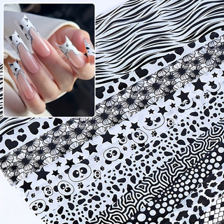 10pcs Mixed Pattern Nail Trans - огляд і ціна Nail Art Zebra Design