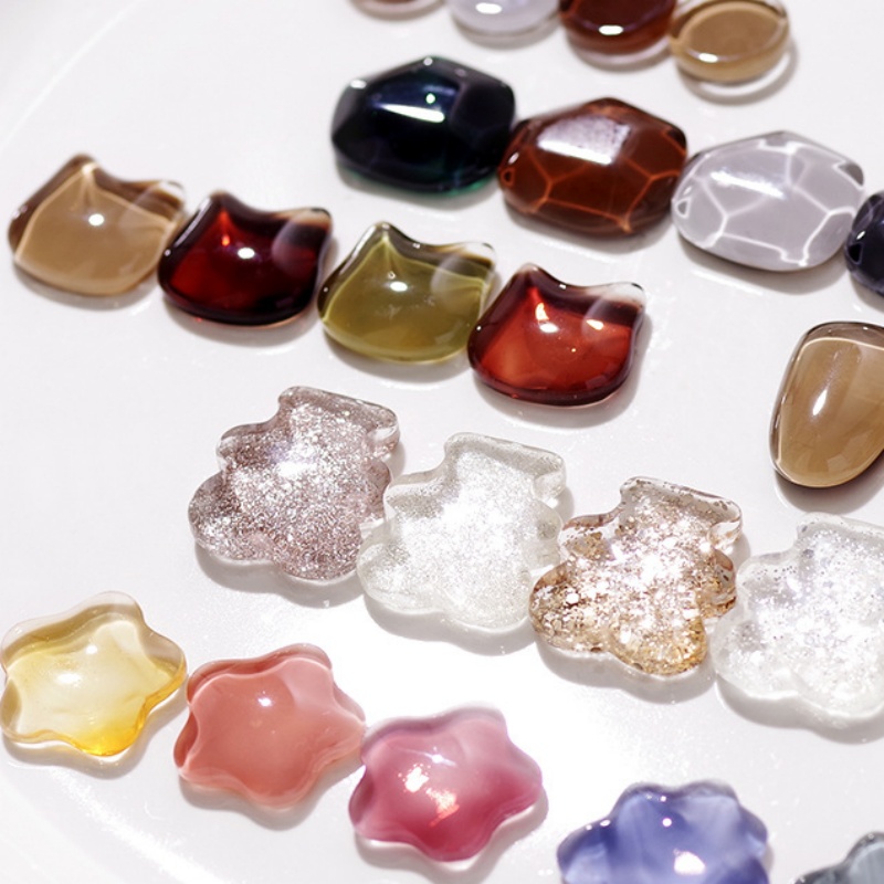 40Pcs Transparent Glass Nail A - огляд і ціна Nail Art Quotes