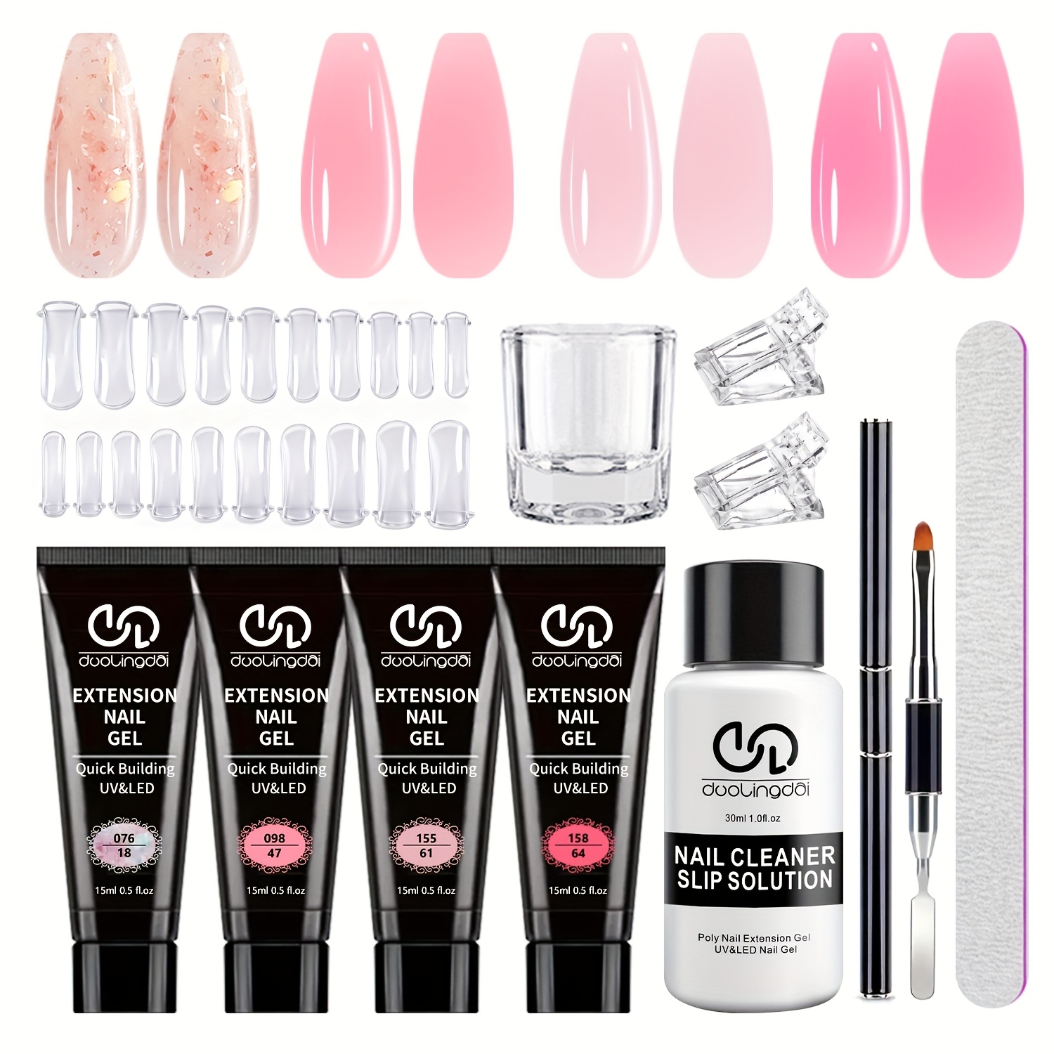 Poly Gel Nail Kit Starter with - огляд і ціна Polygel Nail Kit