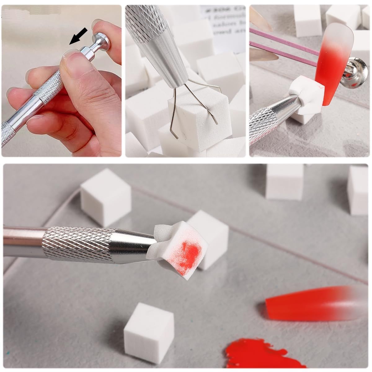 1/50/100Pcs Square Nail Art Sp - огляд і ціна Nail Fan Brush