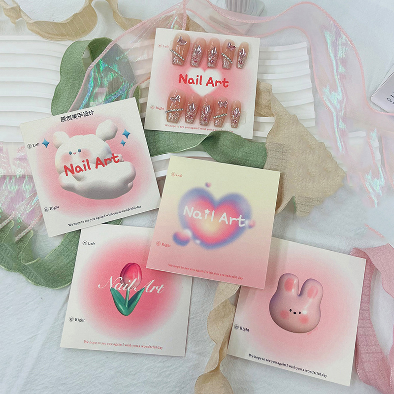 50Pcs 6.5x6.5cm 8x8cm Press On - огляд і ціна Nail Art Quotes