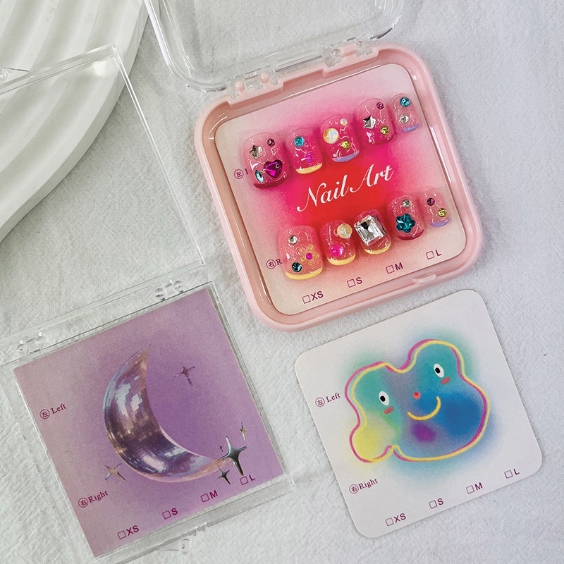 50Pcs 6.5x6.5cm 8x8cm Press On - огляд і ціна Nail Art Quotes
