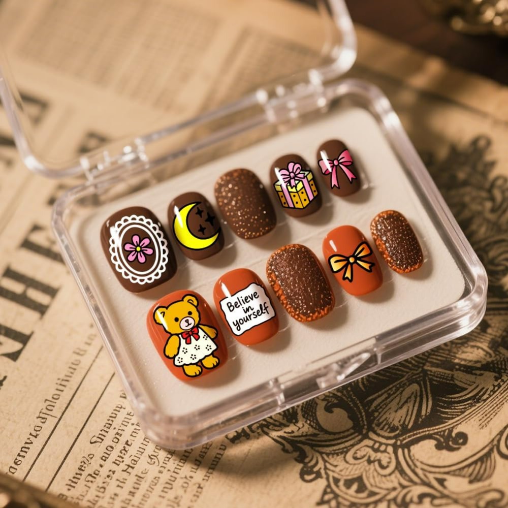 3pcs Cute Bear Nail Stamping P - огляд і ціна Nail Art Love
