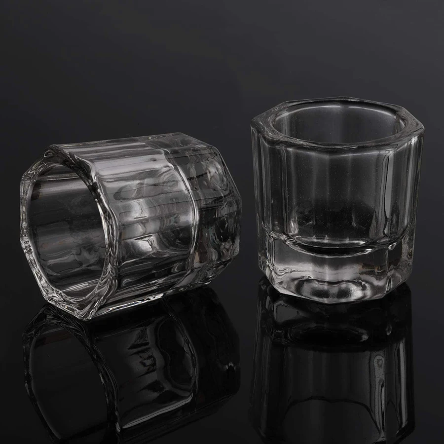 1Pc Mini Crystal Glass, Clear  - огляд і ціна Nail Fan Brush