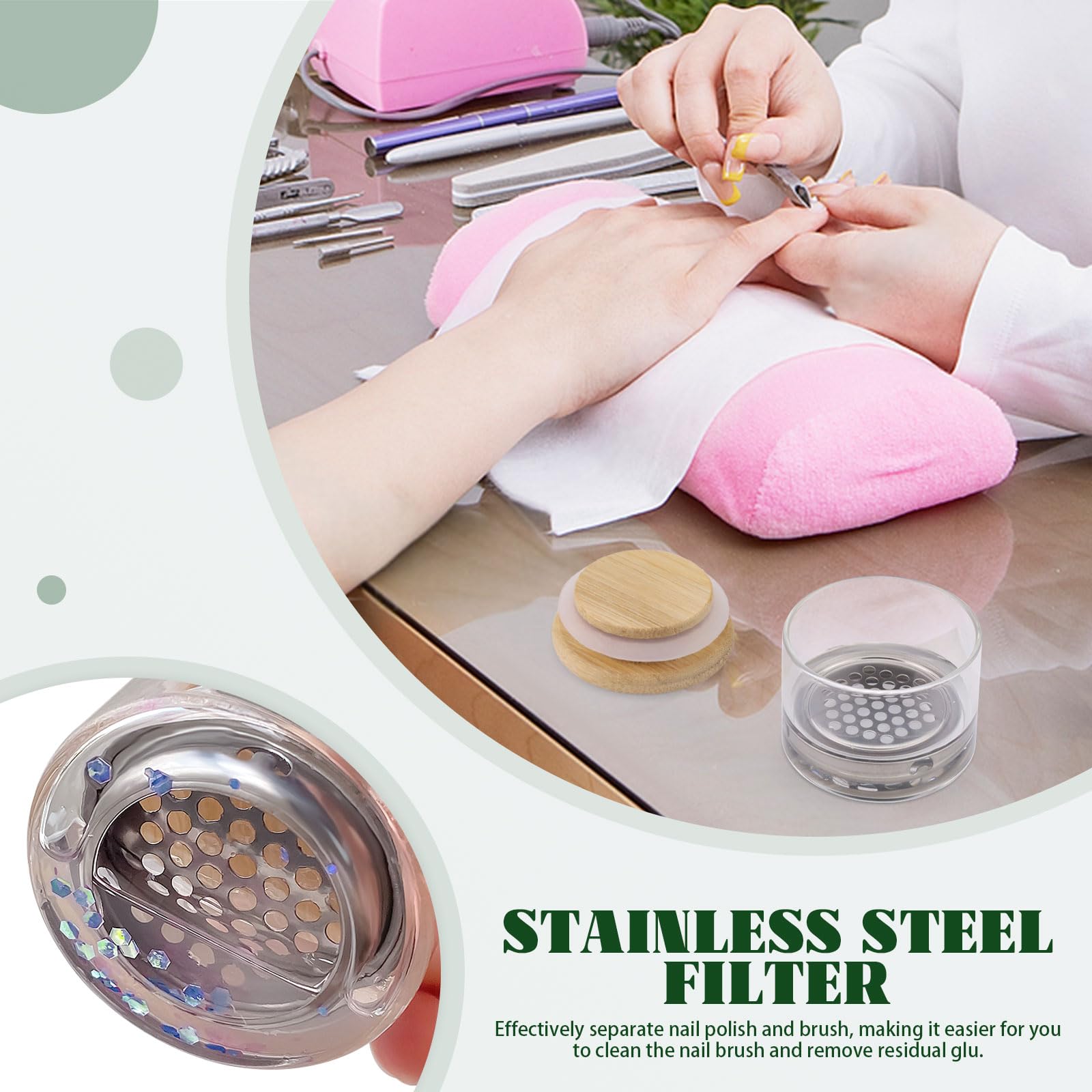 Nail Art Brushes Washing Cup N - огляд і ціна Nail Fan Brush