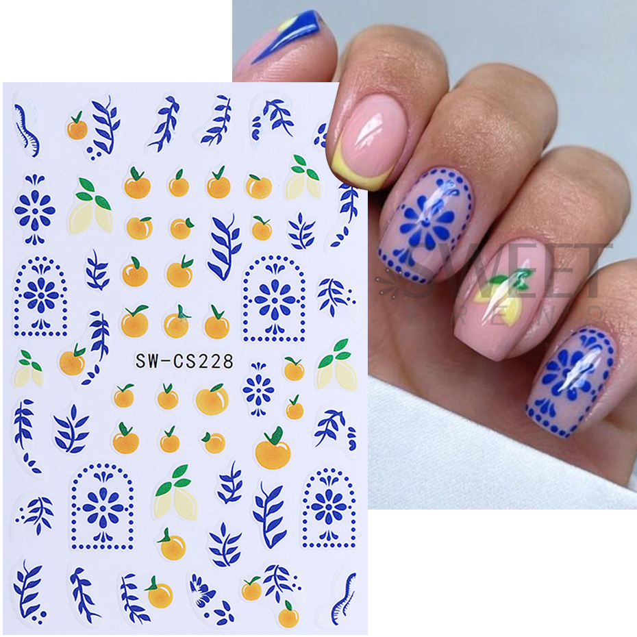 5pcs Fruits Nail Stickers Cute - огляд і ціна Nail Art France