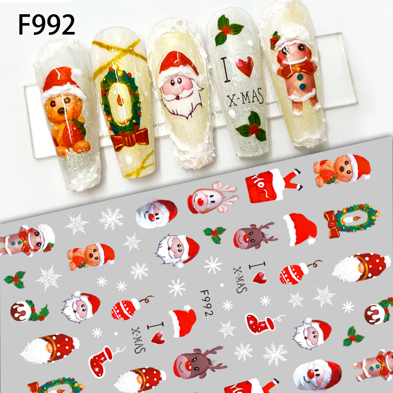 1Pcs 2025 Christmas 3D Nail Ar - огляд і ціна Nail Art Xmas 2025