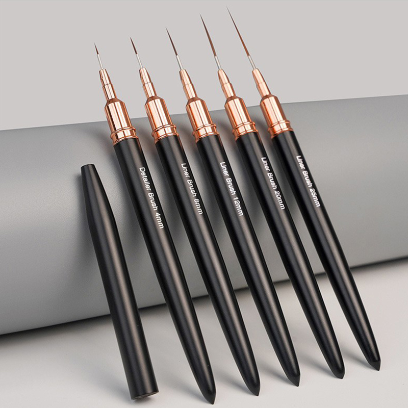 #5Pcs/Set Professional Nail Ar - огляд і ціна Nail Fan Brush