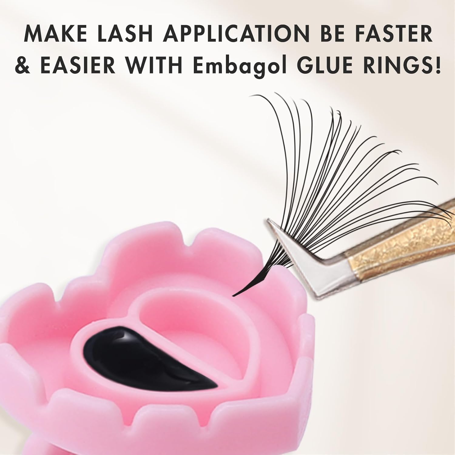 100 PCS Glue Rings for Eyelash - огляд і ціна Nail Art Love