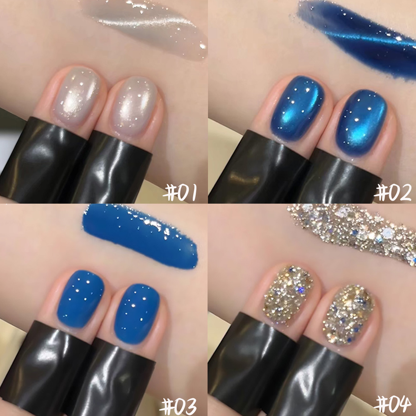 1pcs PSK Summer Popular Blues  - огляд і ціна Nail Art Ice Blue