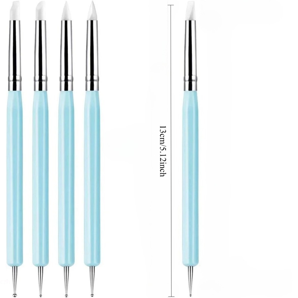 5PCS Silicone Clay Sculpting T - огляд і ціна Nail Fan Brush