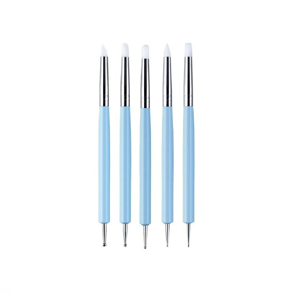 5PCS Silicone Clay Sculpting T - огляд і ціна Nail Fan Brush
