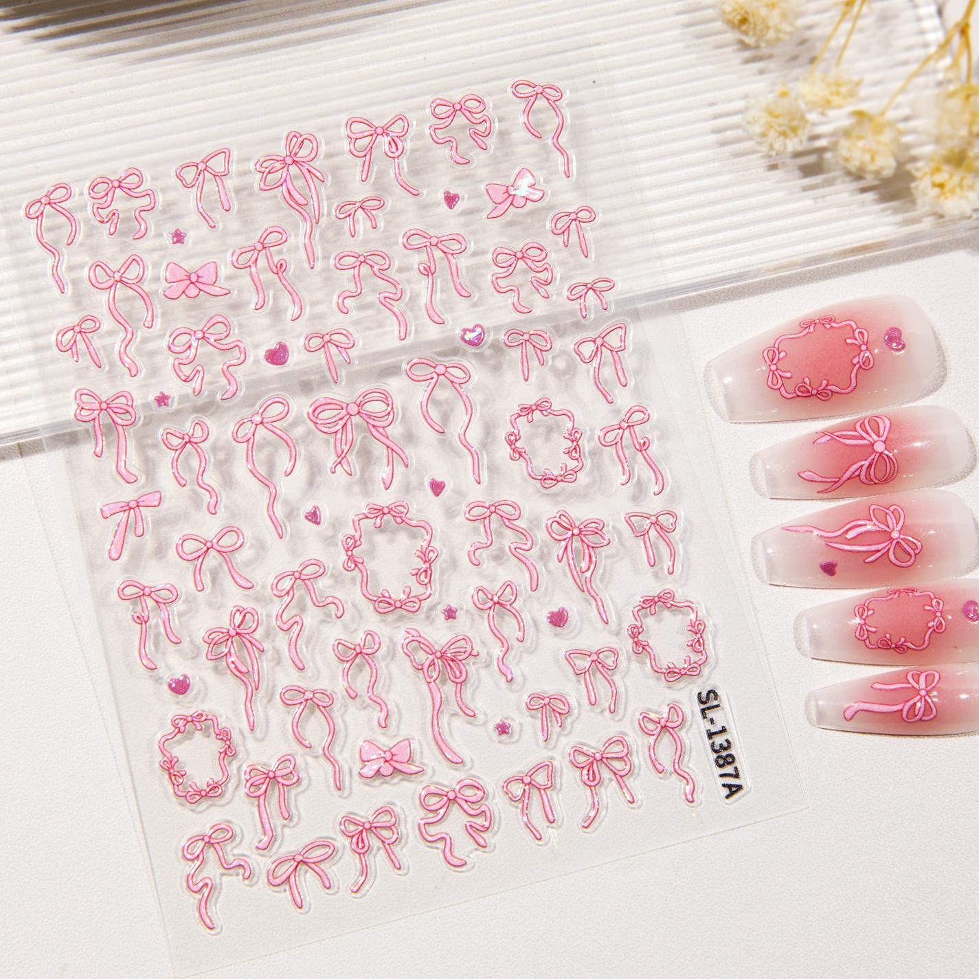 1 Set 5D Embossed Aurora Bow N - огляд і ціна Nail Art Quotes