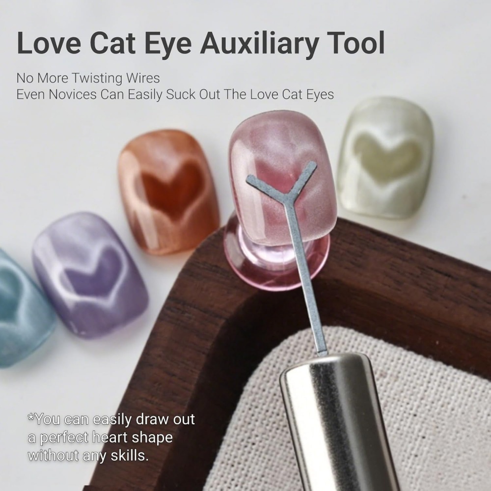 1/2/3/4pcs Y-Shaped Heart Cat  - огляд і ціна Nail Art Love