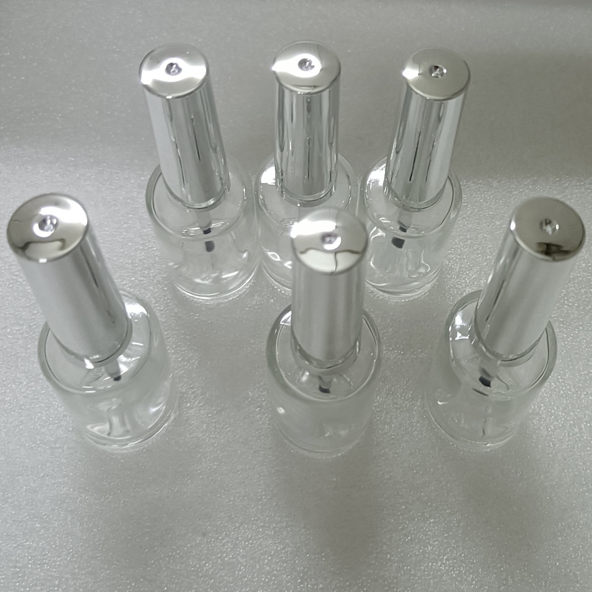 13ml 6 Pieces Clear Glass Nail - огляд і ціна Nail Fan Brush