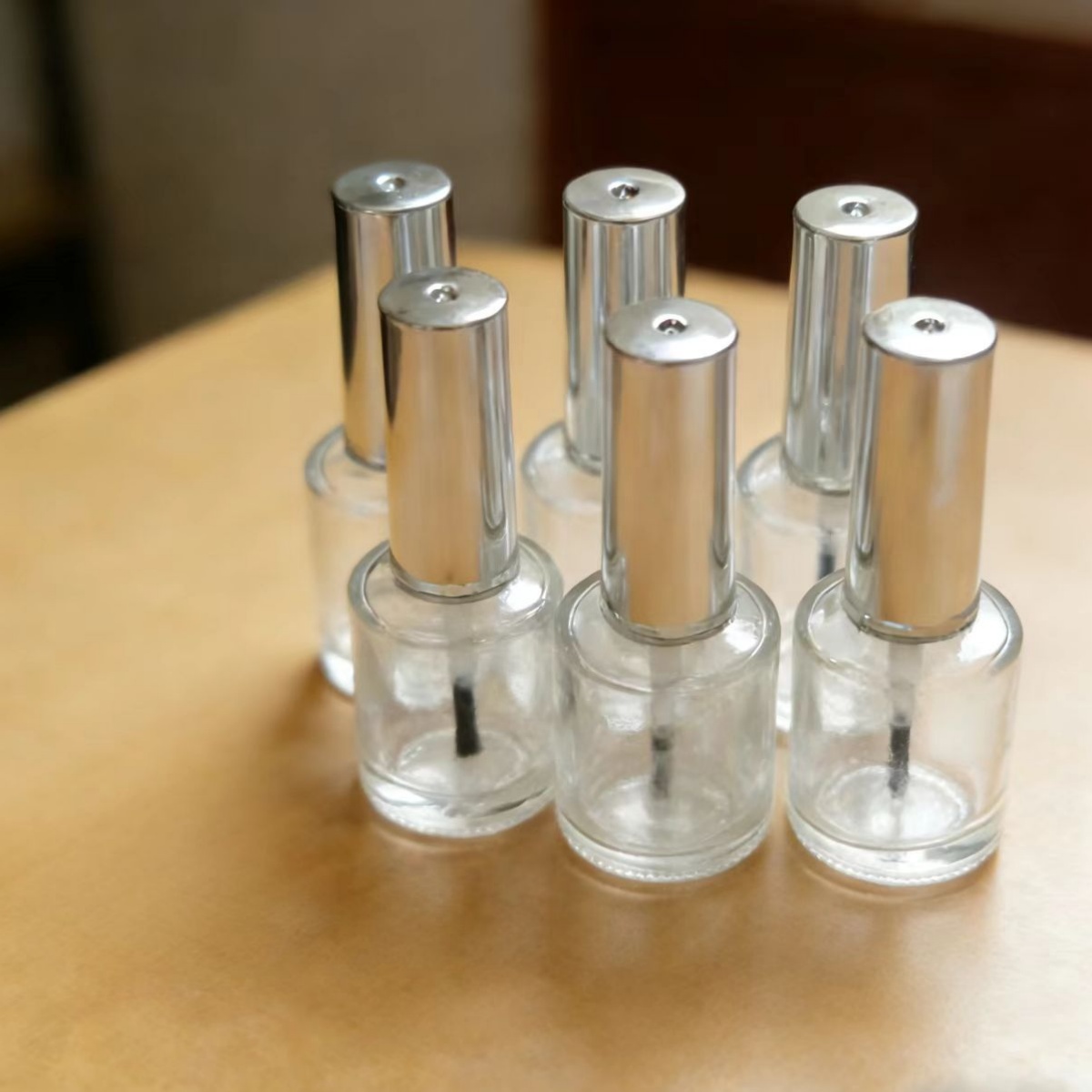 13ml 6 Pieces Clear Glass Nail - огляд і ціна Nail Fan Brush