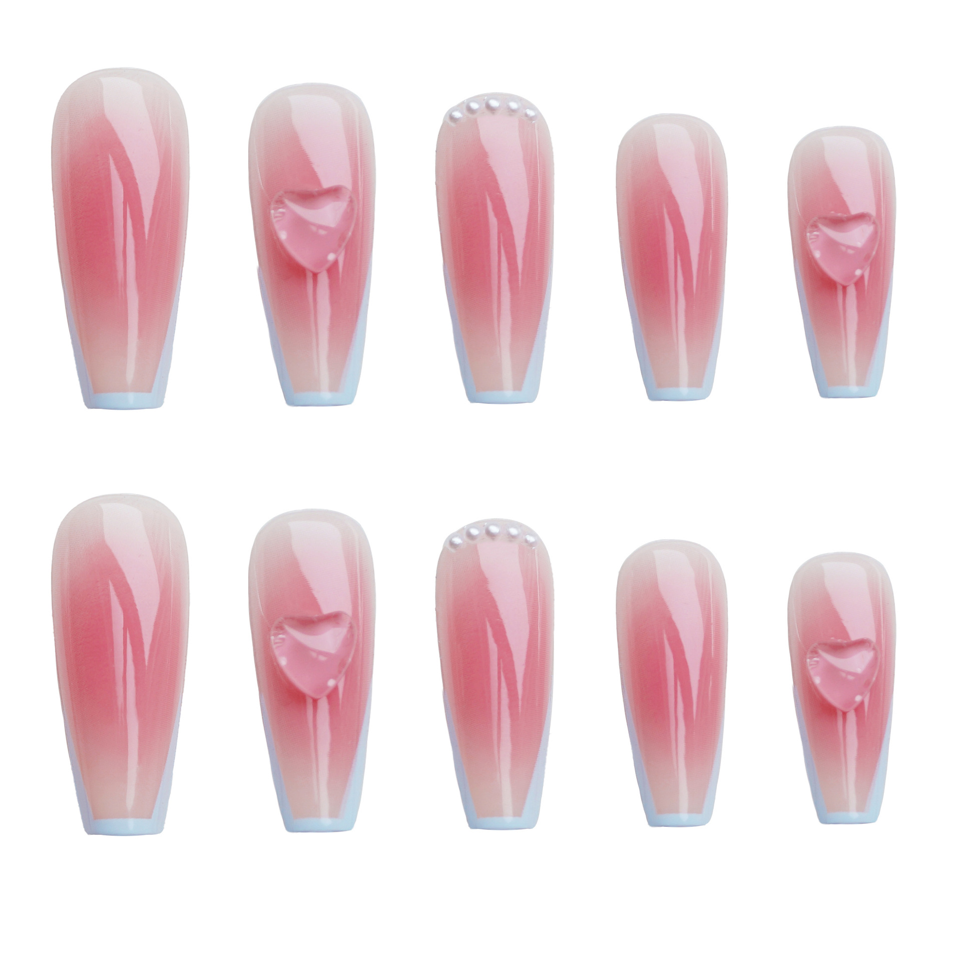 24Pcs/Box Blush France T Long  - огляд і ціна Nail Art France