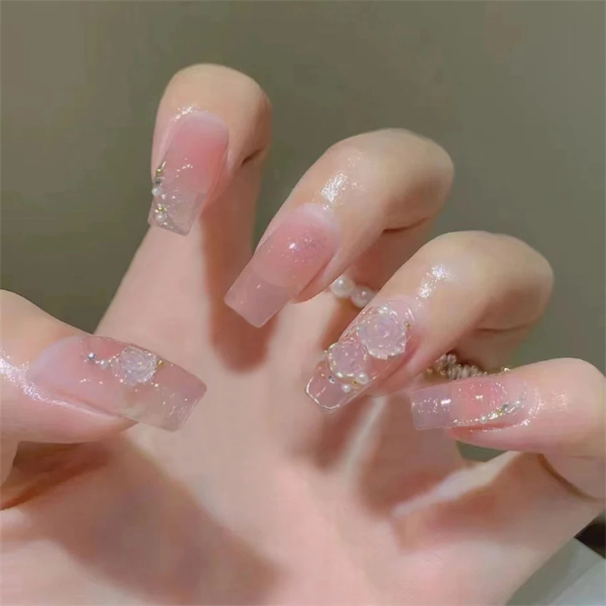 24Pcs/Set Fake Nails Art Bow P - огляд і ціна Nail Art Love