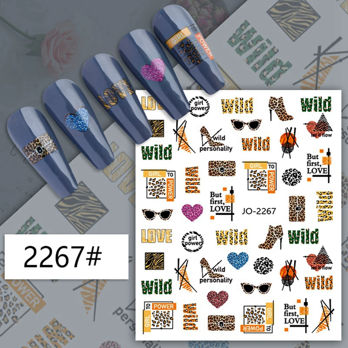 Leopard Print Series Nail Art  - огляд і ціна Nail Art Zebra Design