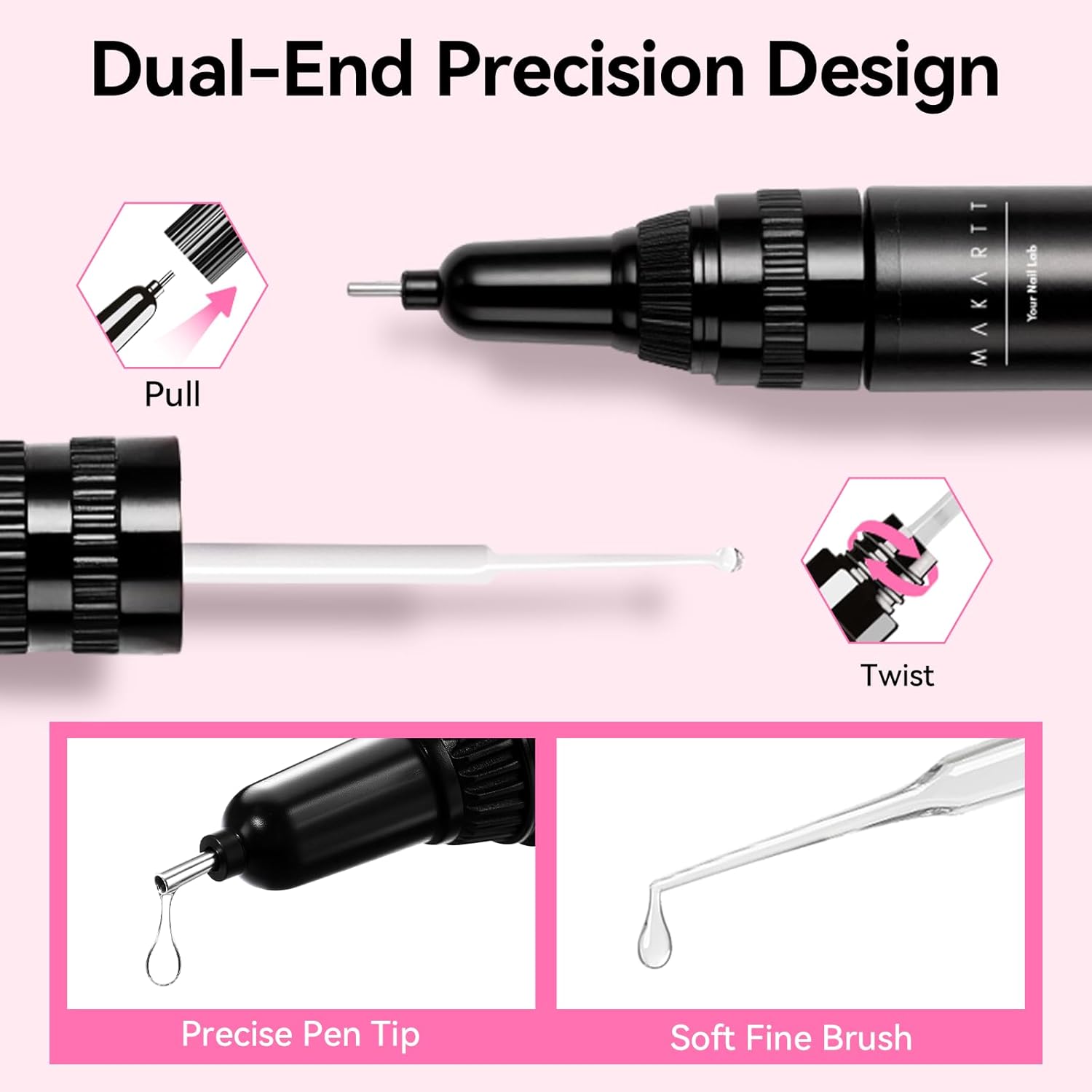 4Pcs Makartt Nail Rhinestone G - огляд і ціна Nail Fan Brush